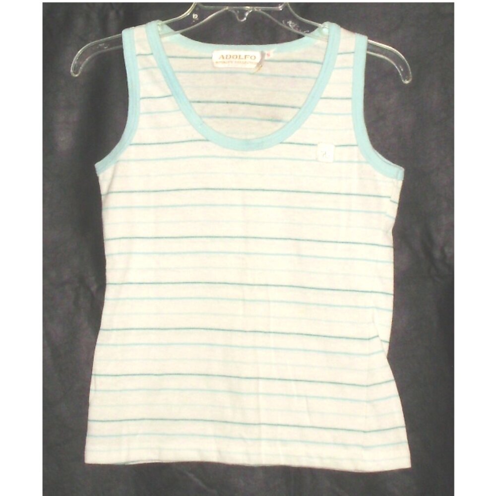 ADOLFO ROYALTY COLLECTION tank top Girls White/green Chest=32"